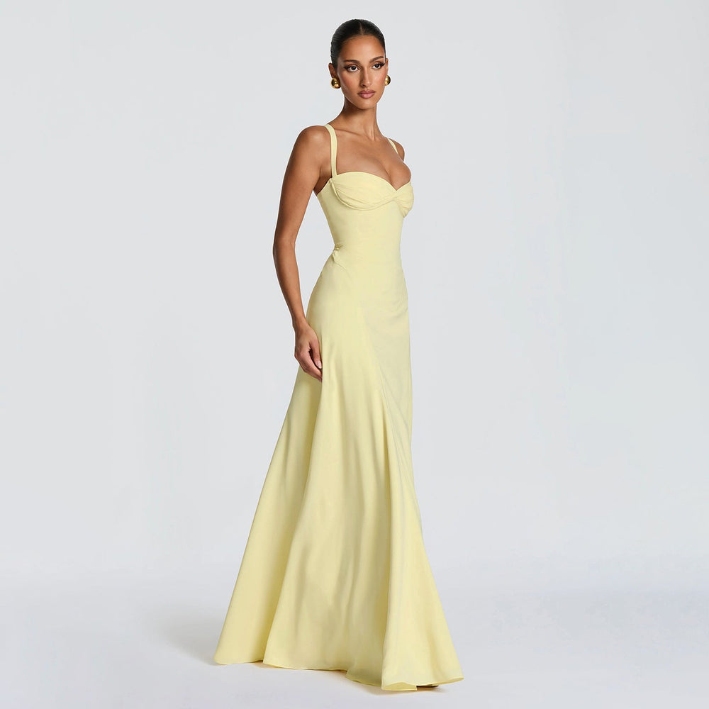 Damen Elegantes Abendkleid mit tailliertem Schnitt und verstellbaren Trägern