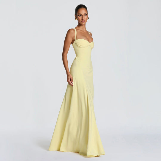 Damen Elegantes Abendkleid mit tailliertem Schnitt und verstellbaren Trägern