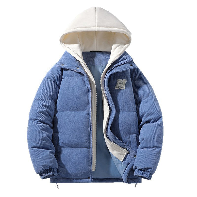 Herren Modische Steppjacke mit Kapuze Shop Nory