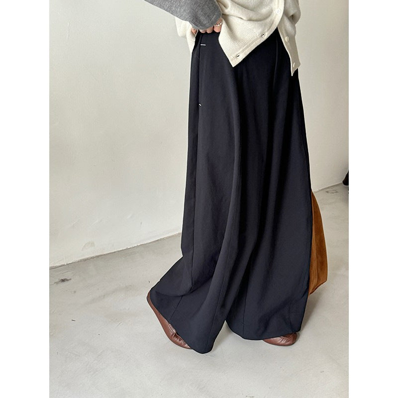 Damen Weite Palazzo-Hose mit fließendem Fall und hoher Taille Shop Nory