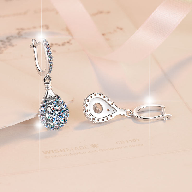 Damen elegante Tropfenohrringe mit strahlendem Zirkonia Shop Nory