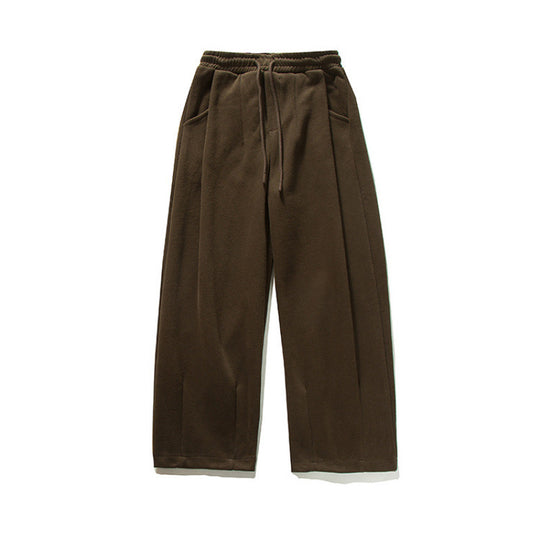 Unisex Weite Jogginghose mit Bundfalten, Elastischem Tunnelzug und Seitentaschen Shop Nory