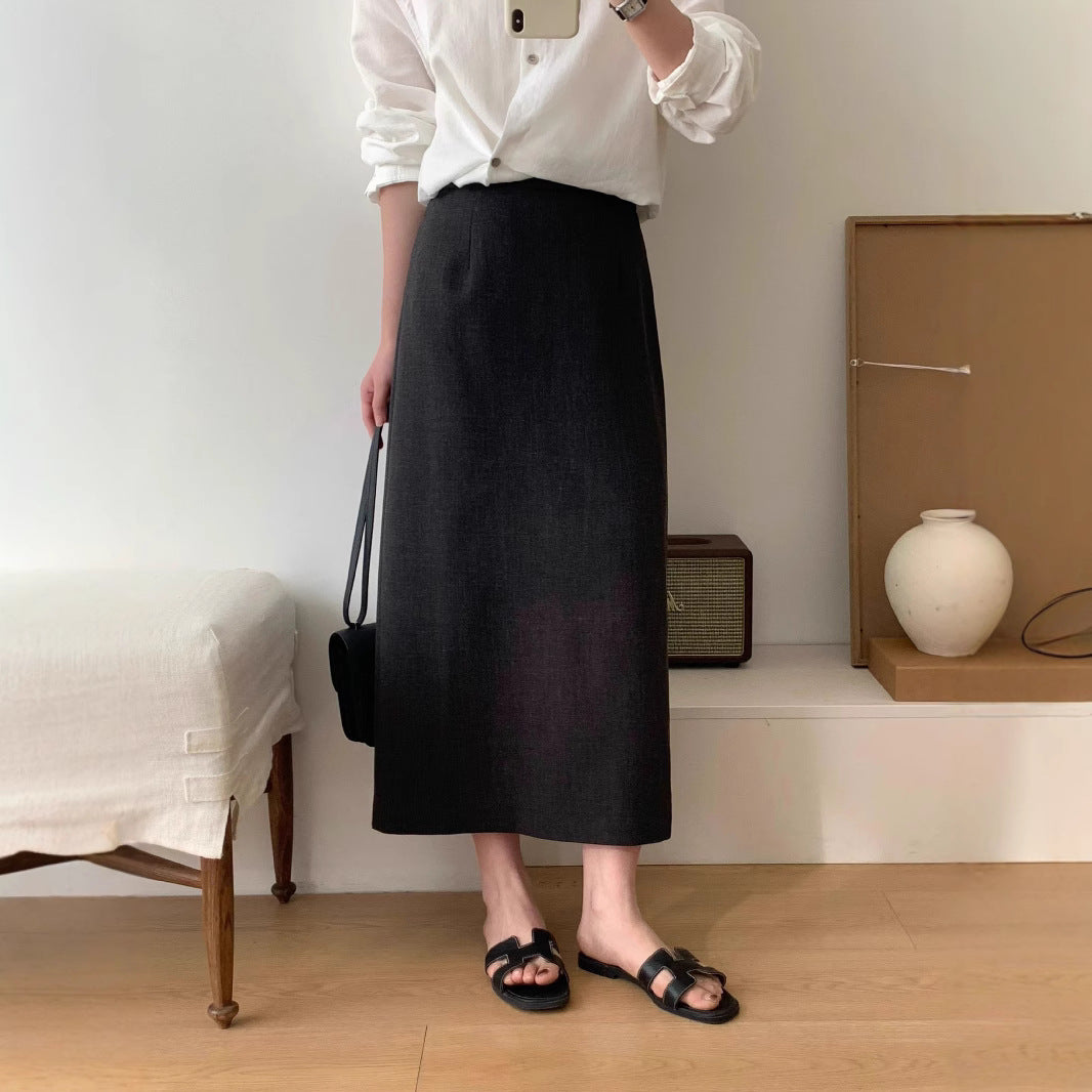 Damen Eleganter Maxi-Rock mit hohem Bund und zeitlosem Schnitt Shop Nory