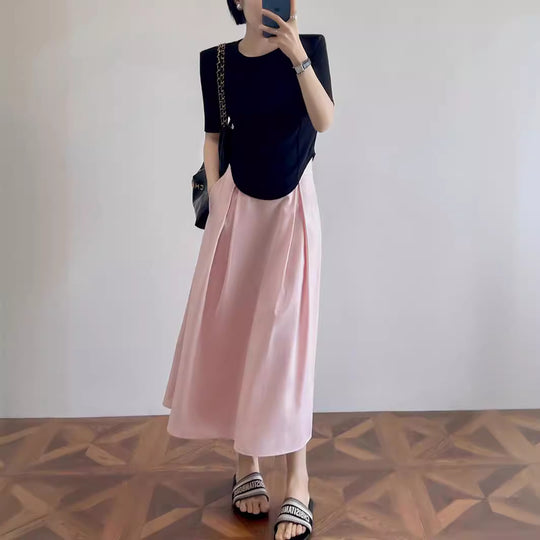 Damen Elegante und lässige Midi-Bluse mit Knopfdetail Shop Nory