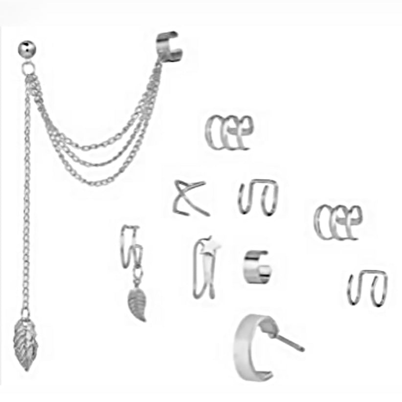 Damen Ohrschmuck Set mit eleganten Ohrringen und Kettenakzenten Shop Nory