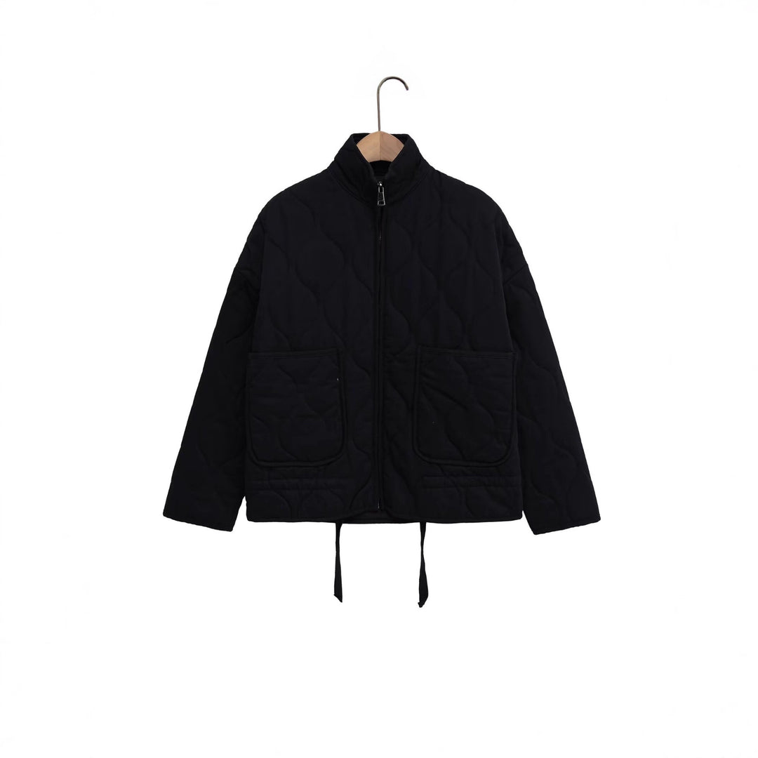 Damen Steppjacke mit Stehkragen, Kissensteppung und Tunnelzug Shop Nory
