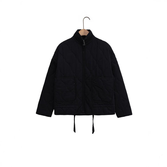 Damen Steppjacke mit Stehkragen, Kissensteppung und Tunnelzug Shop Nory