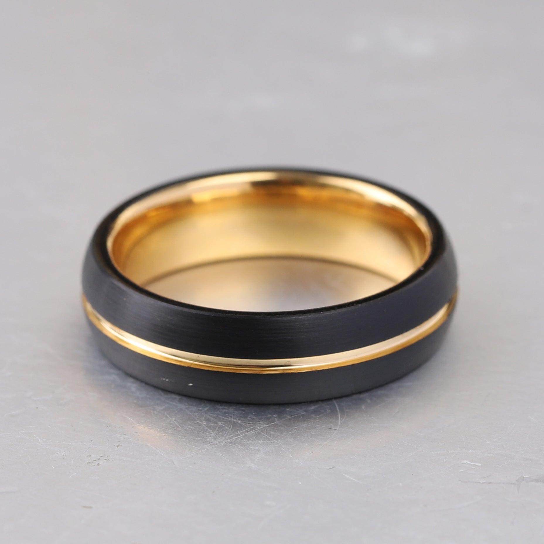Herren Tungsten Carbide Ring mit elegantem zweifarbigen Design Shop Nory