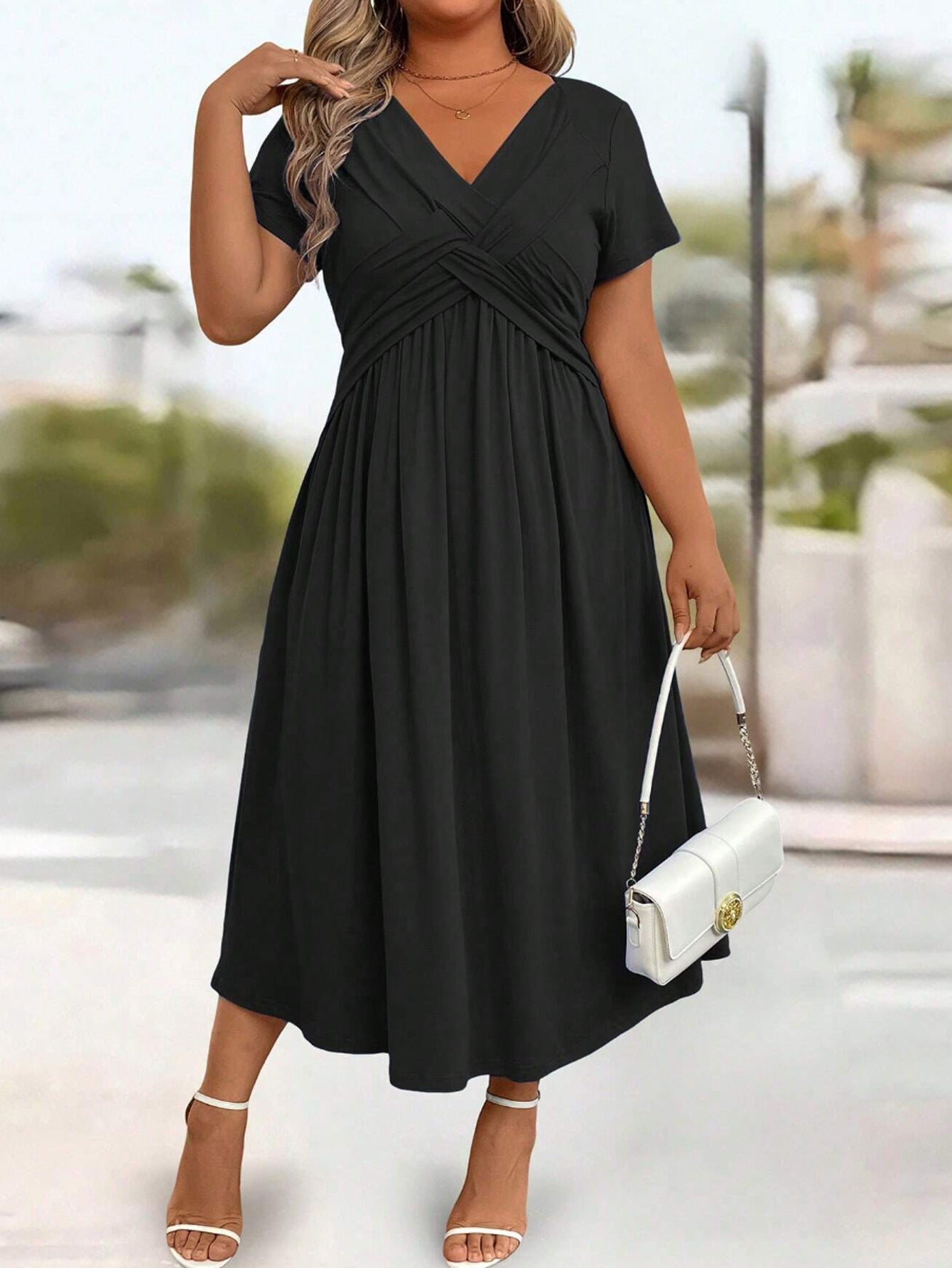 Damen lockeres Maxi-Kleid