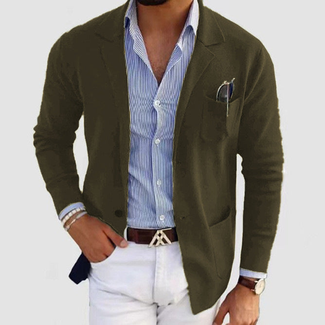 Herren eleganter Strickblazer