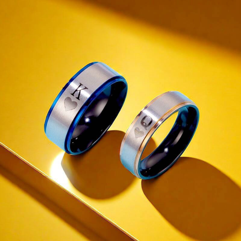 Herren Ring mit eleganter zweifarbiger Beschichtung und einzigartiger Gravur Shop Nory