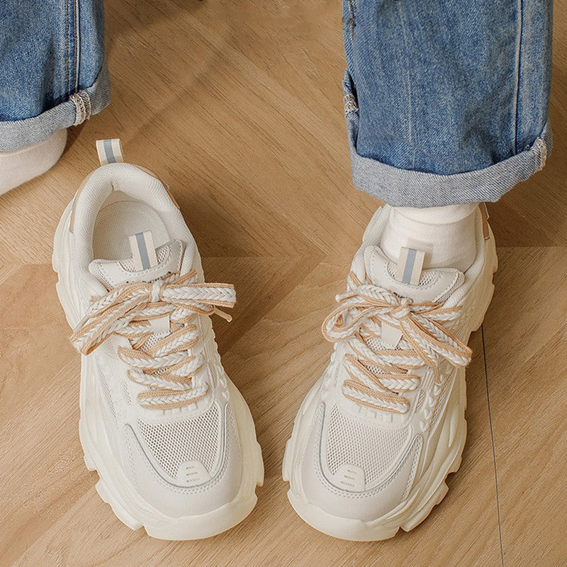 Damen Modische Chunky Sneakers mit atmungsaktiver Mesh-Konstruktion und komfortabler Dämpfung Shopnory