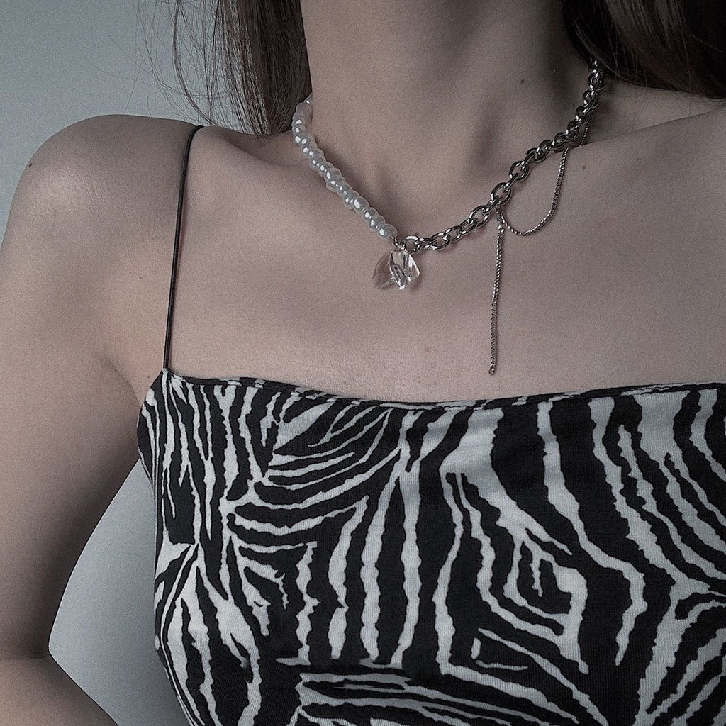 Damen Armband mit eleganten Perlen und funkelnden Kristallelementen Shop Nory