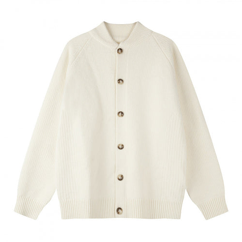 Herren Relaxter Grobstrick-Cardigan mit Raglanärmeln und Rippenabschlüssen Shop Nory
