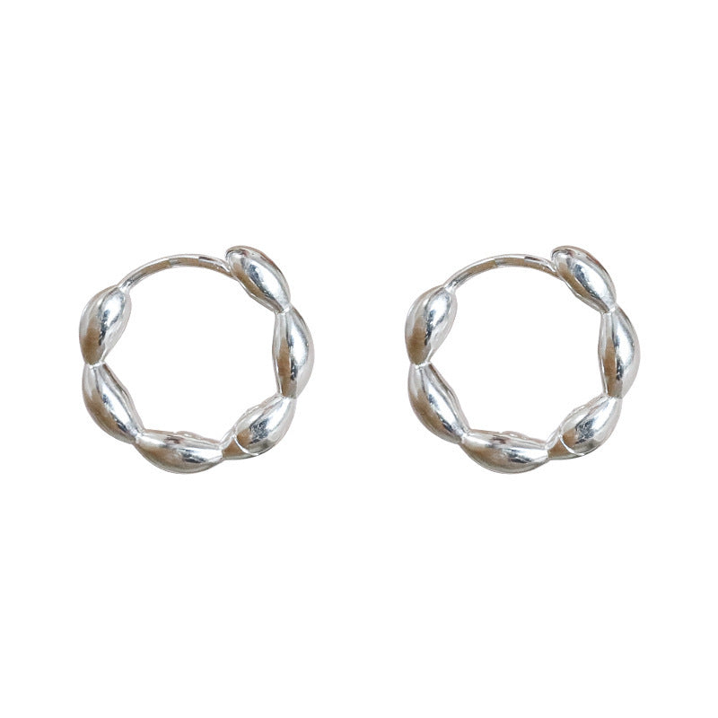Damen Creolen mit elegantem, geschwungenem Design Shop Nory