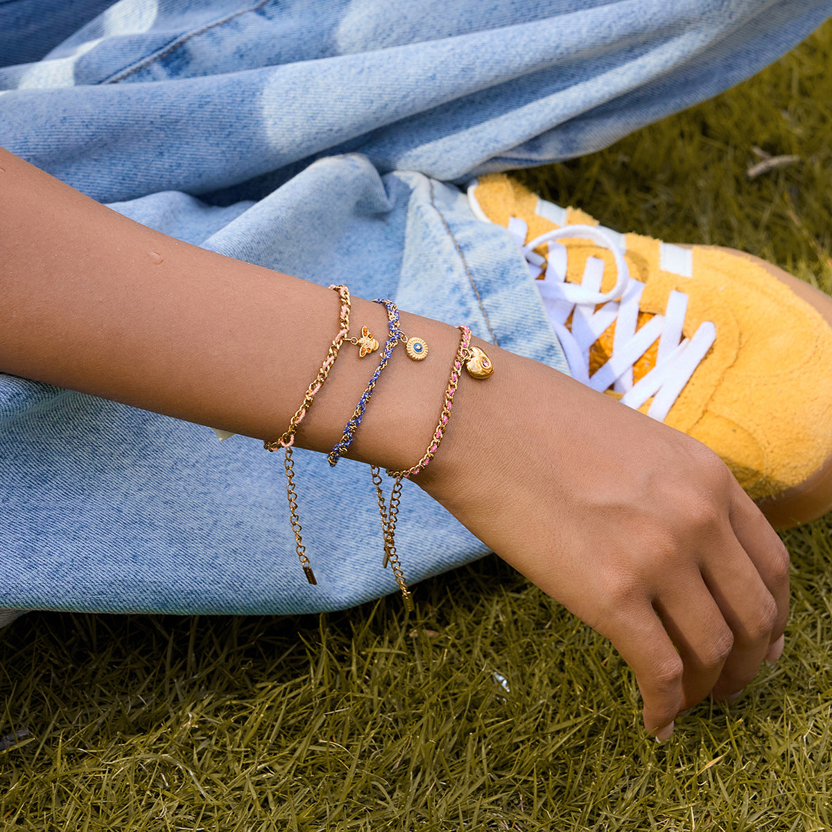 Damen Armband mit herzförmigem Anhänger und wasserdichten Eigenschaften Shop Nory
