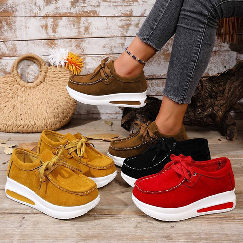 Damen Keil-Sneaker im Mokassin-Stil mit dämpfender Luftkissen-Plateausohle Shop Nory