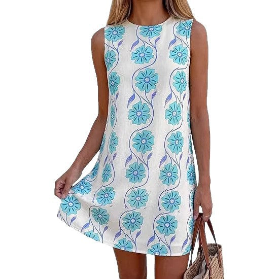 Damen Sommerkleid im Vintage-Stil mit Blütenmuster Shopnory