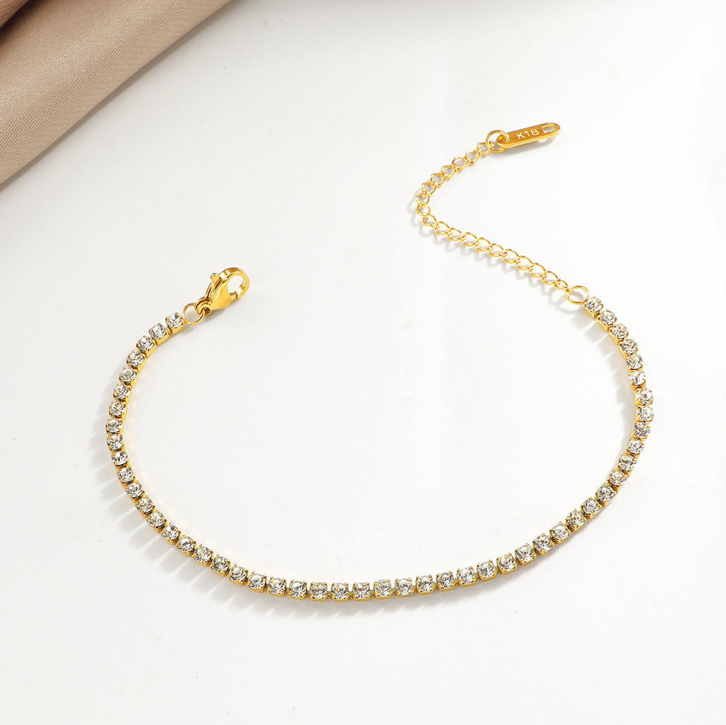 Damen Glitzernde Kristall Akzent Armband Shop Nory