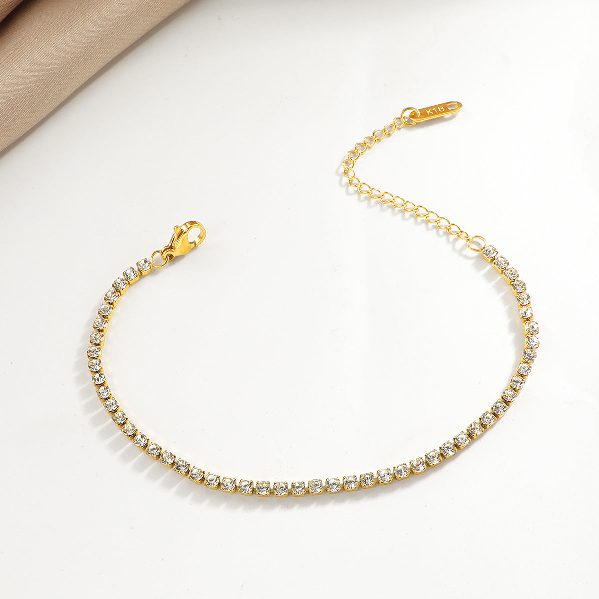 Damen Glitzernde Kristall Akzent Armband Shop Nory