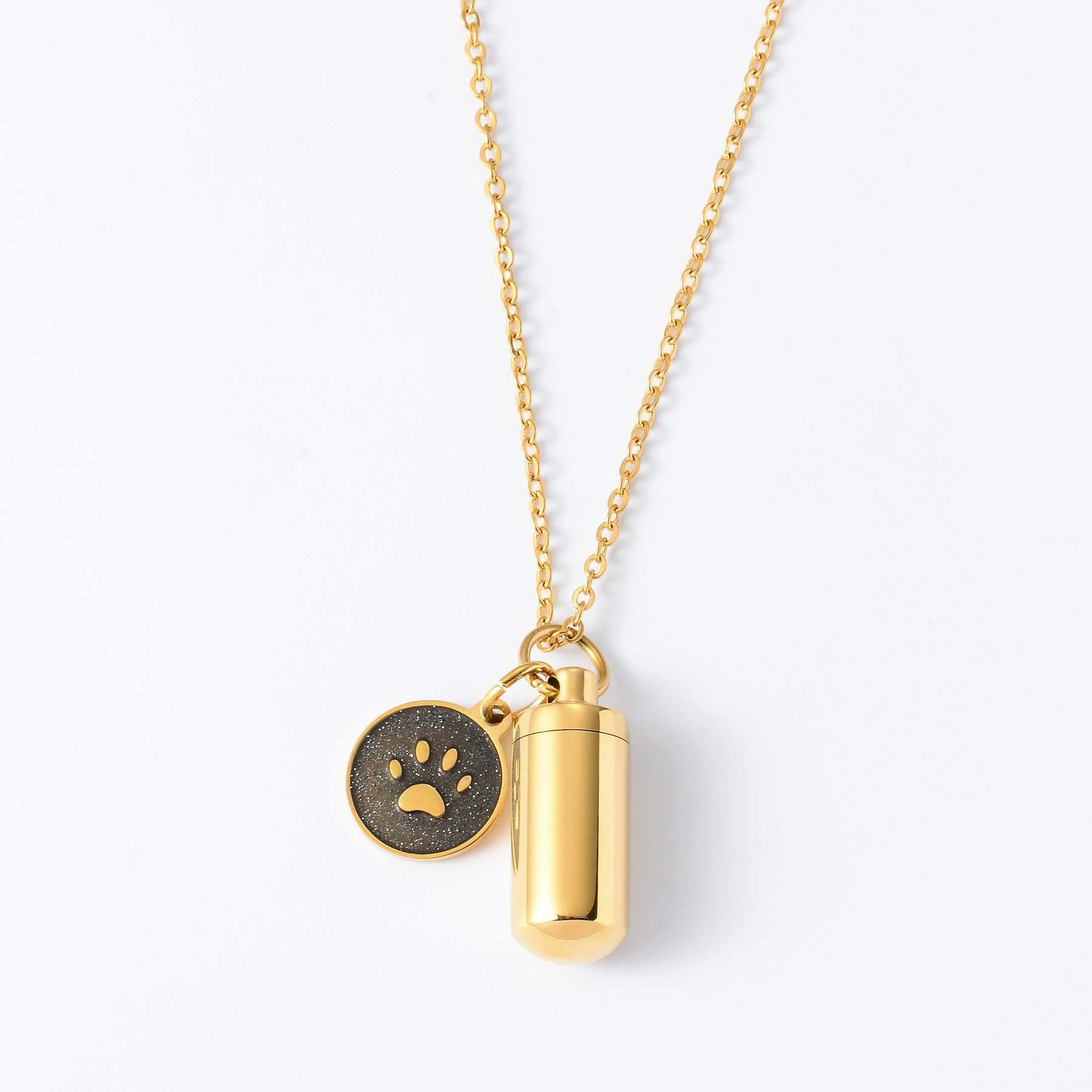 Damen Kette mit stilvollem Anhänger im Tiermotiv und personalisierbarem Medaillon Shop Nory