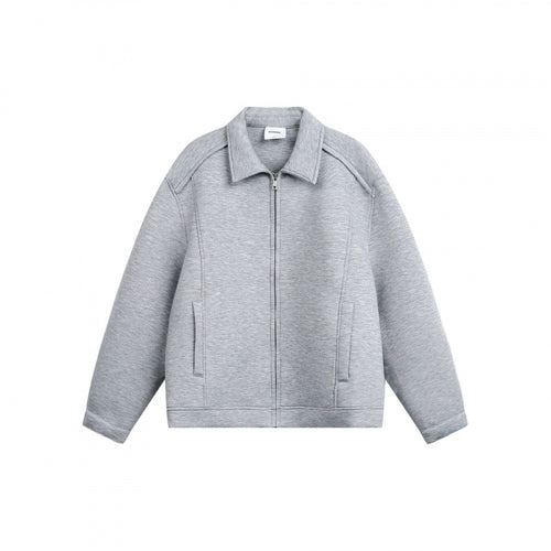 Unisex Boxy-Zip-Sweatjacke mit Hemdkragen, verdeckten Nähten und Eingrifftaschen Shop Nory