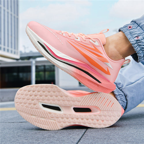 Herren Leichter gedämpfter Straßenlauf-Sneaker mit hoher EVA-Plateausohle und atmungsaktivem gestricktem Obermaterial Shopy Nory