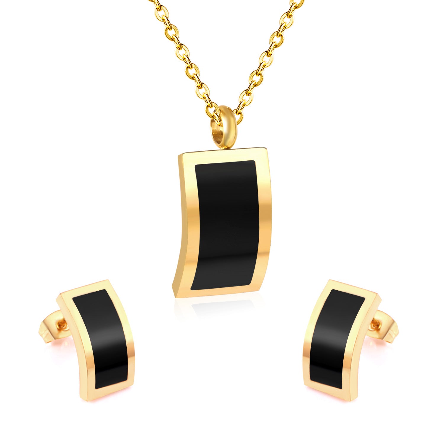 Damen Schmuckset aus hochwertigem Edelstahl mit modernem Design Shop Nory
