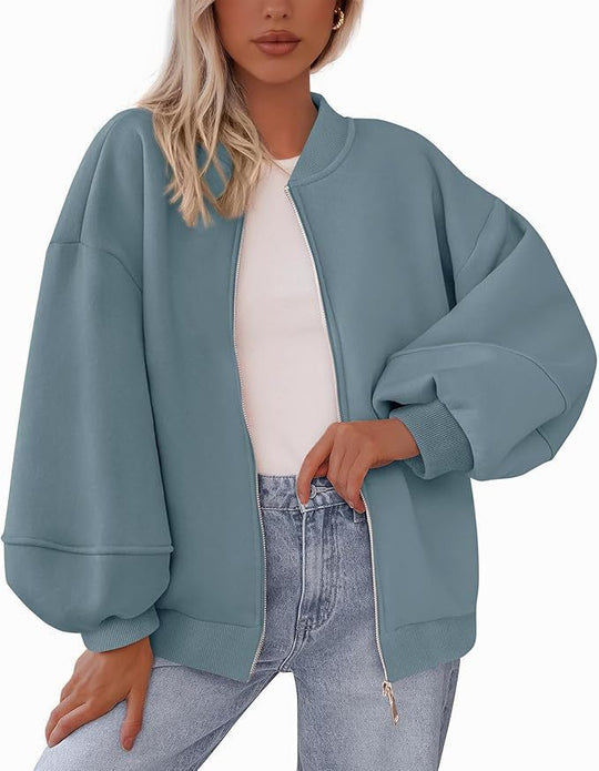 Damen Oversized Sweaterjacke