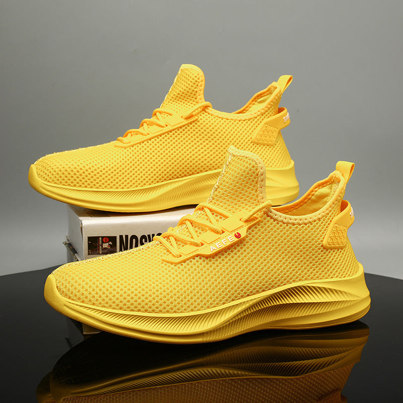 Damen Atmungsaktive Lauf Sneakers mit flexiblem Netzdesign Shopnory
