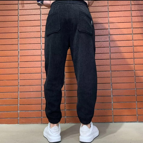Herren Lockere Cord-Jogginghose mit elastischem Bund und Kordelzug Shop Nory