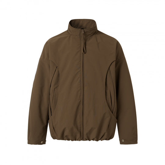 Unisex Leichter technischer Blouson mit Stehkragen, durchgehendem Reißverschluss und Tunnelzugsaum Shop Nory