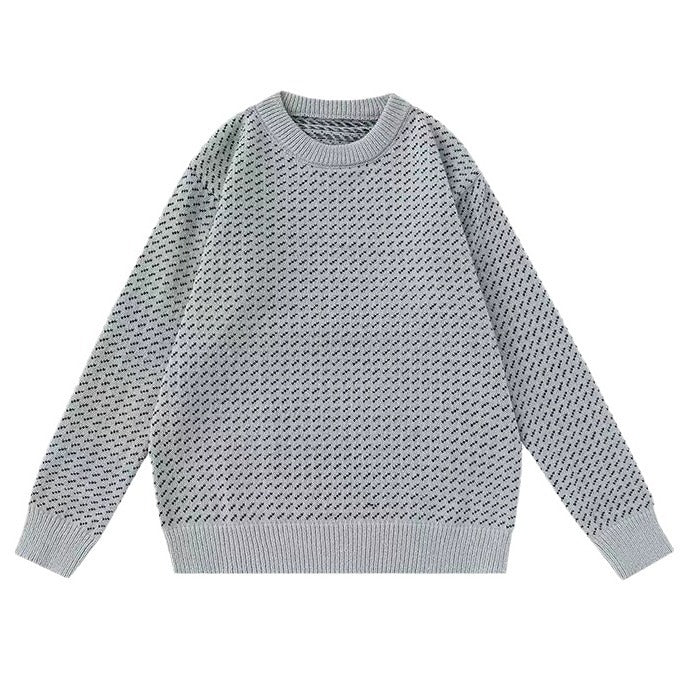 Damen Modischer Grobstrickpullover mit kreativem Muster Shop Nory