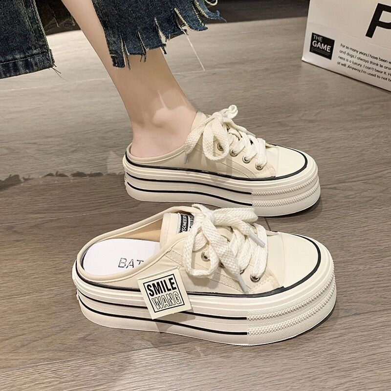 Damen Lässige Canvas-Sneaker mit strapazierfähigem Obermaterial und unverwechselbarem Design