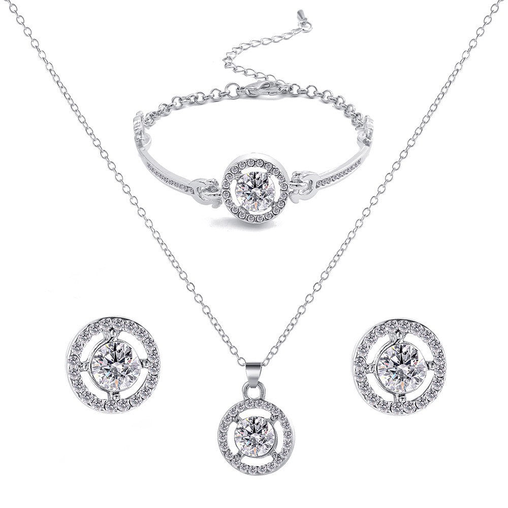 Damen Schmuckset mit funkelndem Kristalldesign Shop Nory