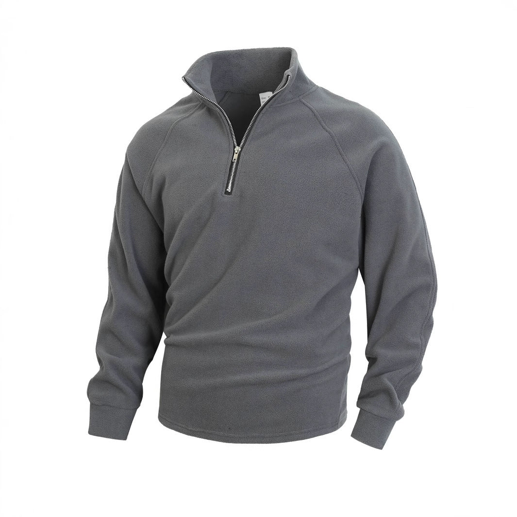 Herren Fleece Pullover mit halbem Reißverschluss Shop Nory
