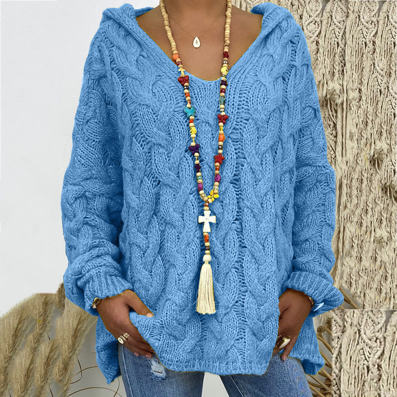 Gestrickter Hoodie