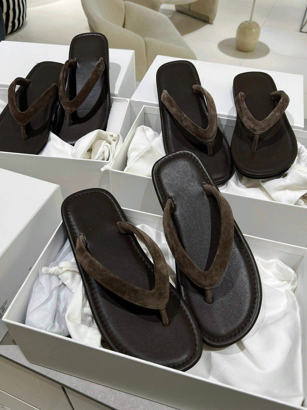 Damen Fußbett Flip-Flops mit rutschfester Sohle und anatomischer Passform