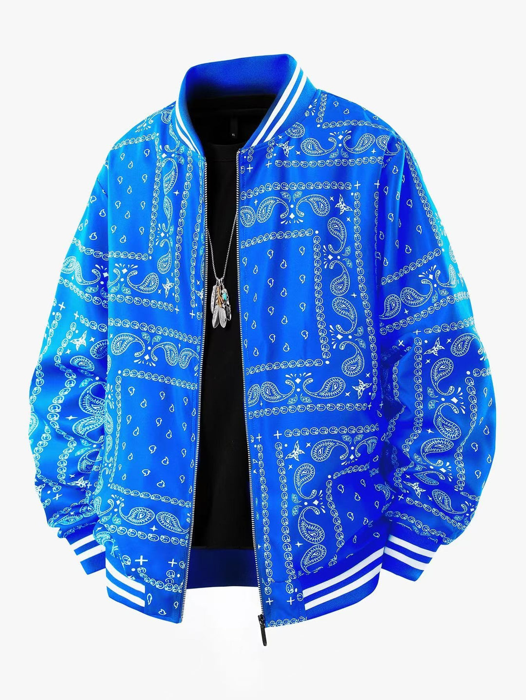 Herren Coole Bomberjacke mit Paisleymuster Shop Nory
