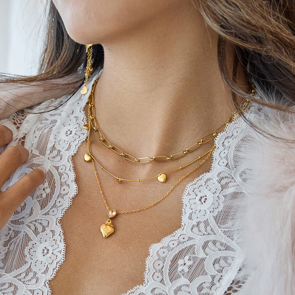 Damen Halskette mit einstellbarer Länge und hypoallergener Edelstahlverarbeitung Shop Nory
