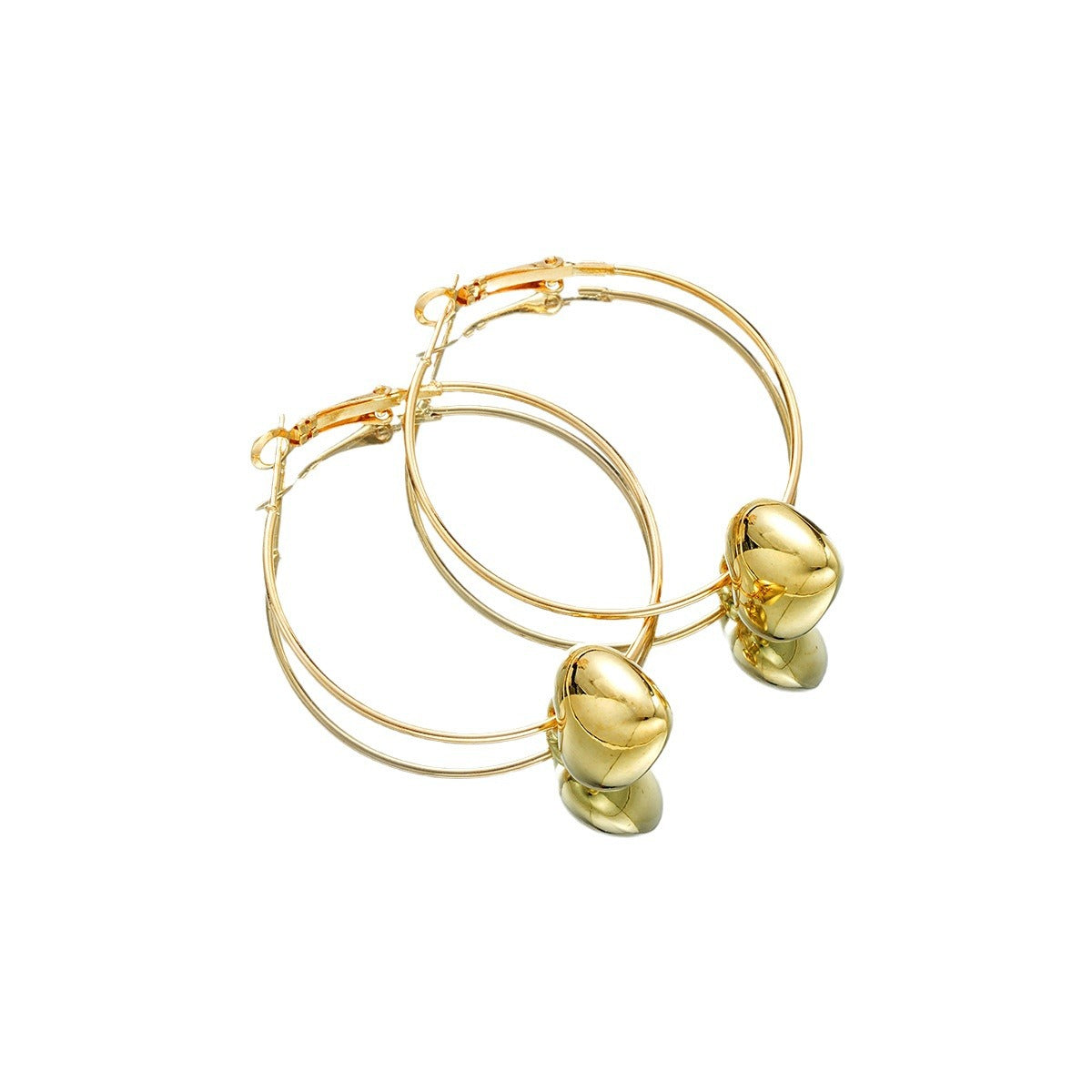 Damen Ohrhänger mit herzförmigen Zirkonia-Anhängern Shop Nory