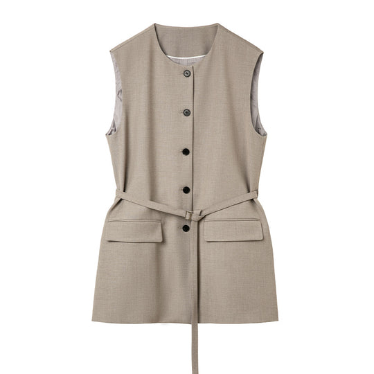 Damen Hochtaillierte weite Anzughose mit Bundfalten Shop Nory