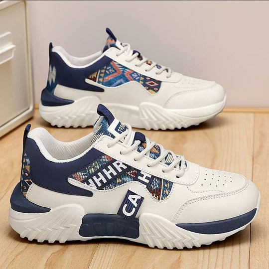 Damen Chunky-Plateau-Sneaker mit ethnischem Webmuster und gepolstertem Komfortschaft Shop Nory