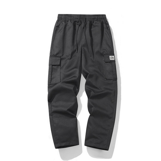 Herren Lässige Cargo-Jogginghose mit elastischem Tunnelzugbund, Mehrfachtaschen & tapered Bein Shop Nory