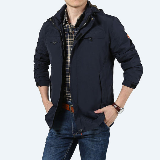 Herren leichter funktionaler Fieldparka mit Kapuze und multifunktionalen Taschen Shop Nory