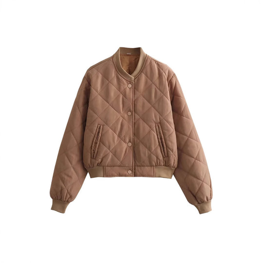 Damen Gemusterte Steppjacke