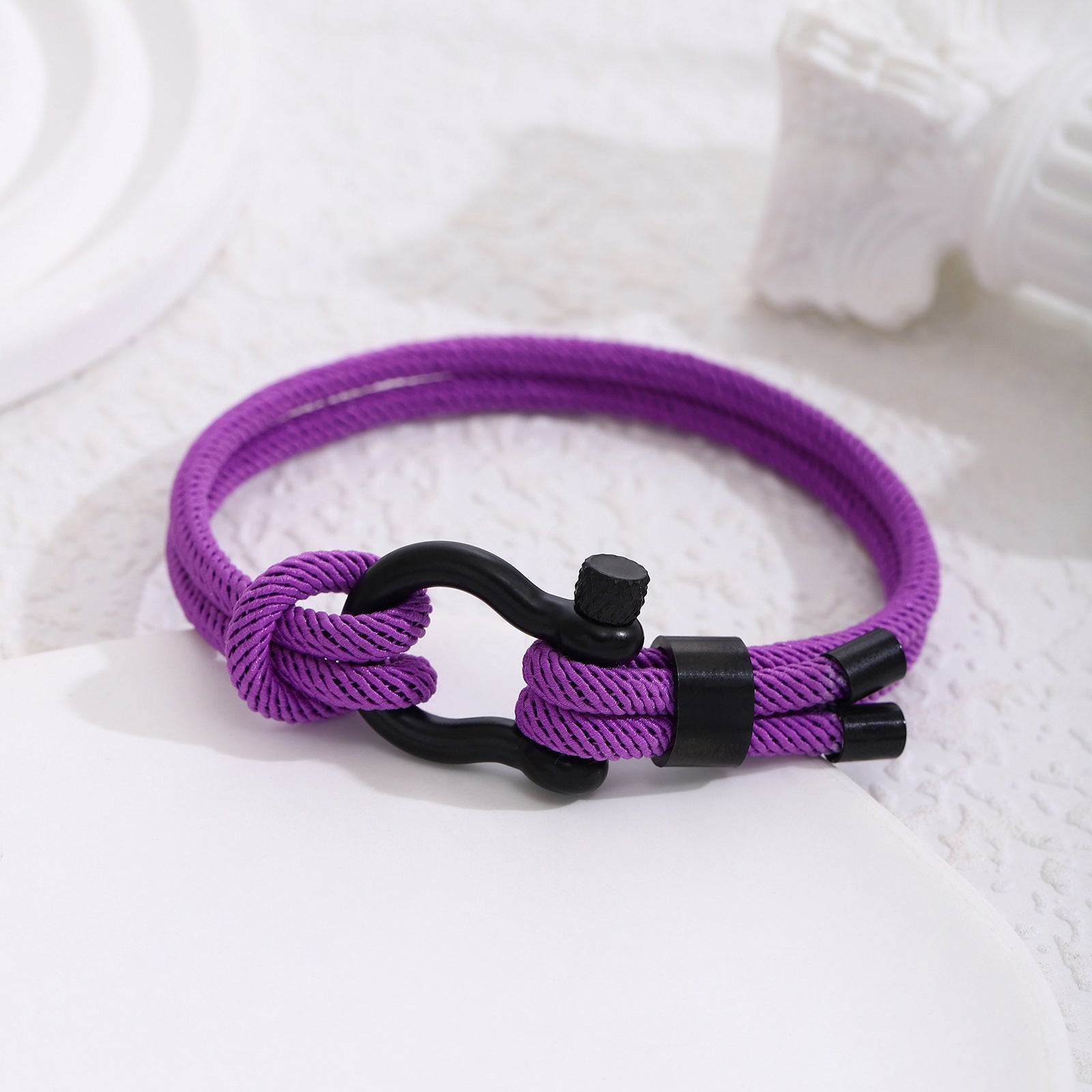 Herrenarmband aus geflochtenem Paracord mit stylischem Metallverschluss Shop Nory