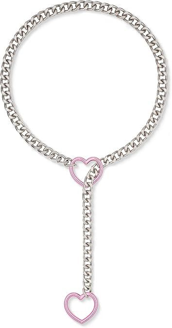 Damen auffällige Kette mit Herzanhängern und charakteristischem Design Shop Nory