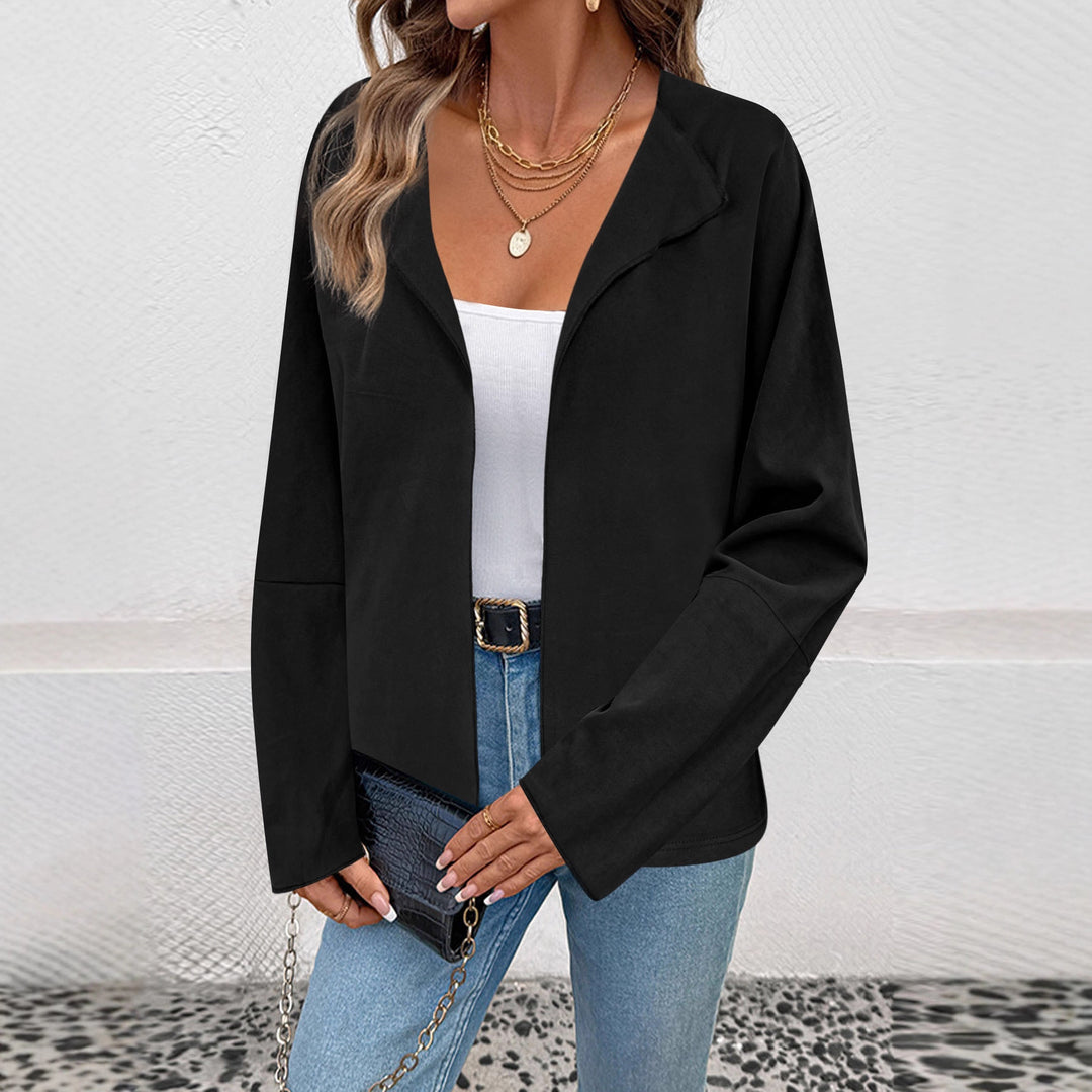 Damen Leichter Oversize-Mantelblazer mit offenem Schnitt und weiten Ärmeln Shop Nory