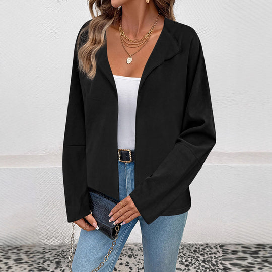 Damen Leichter Oversize-Mantelblazer mit offenem Schnitt und weiten Ärmeln Shop Nory